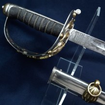 British WW1 1874 Pattern 2nd Life Guards Officers Sword of QM Capt Hugh Llewellin Hidden MC 1